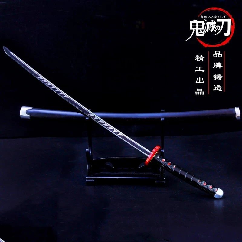 26CM-104CM Demon Slayer Katana Kamado Tanjirou bambusowy miecz Anime rekwizyt Cosplay drewniana broń Model Ninja ostrze Katana Decor