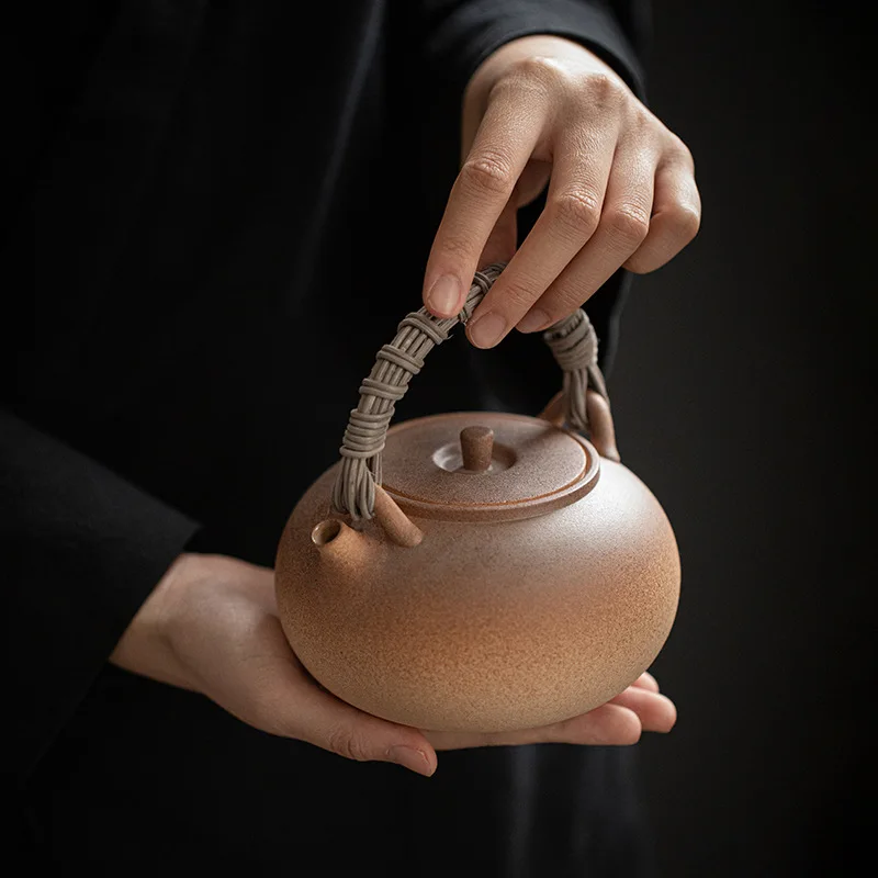 Raw Soil-fired Heat-resistant Beam Pot, Ceramic Teapot, Kettle, Carbon Stove, Electric Ceramic Stove, Universal Health Pot