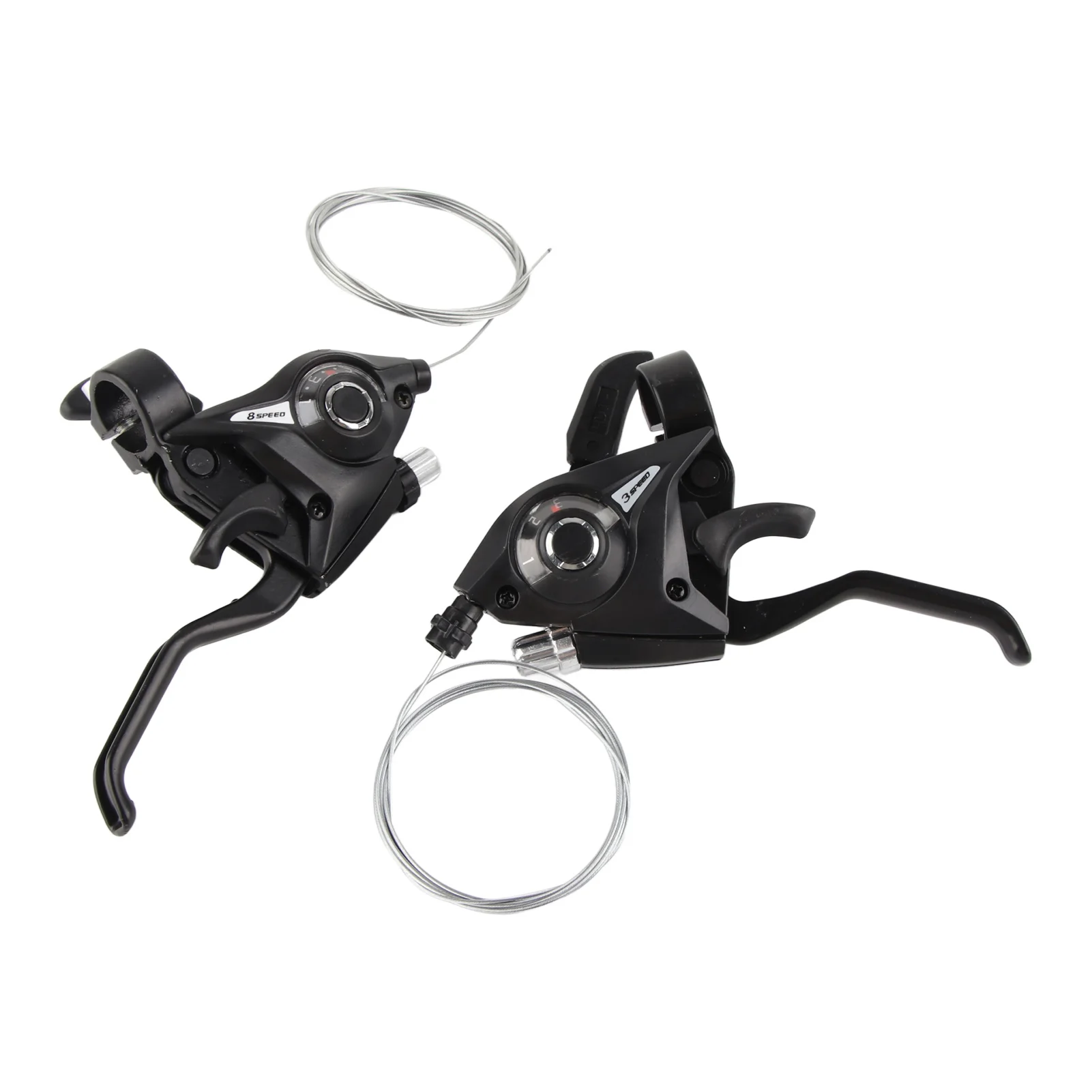 

1 пара 24-скоростных велосипедных тормозных рычагов из алюминиевого сплава для горного велосипеда, левый и правый тормозной рычаг, черный 24-скоростной велосипедный тормозной рычаг