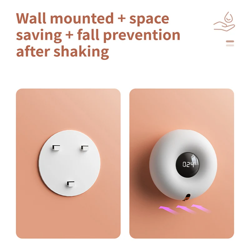 Automatische Zeepdispenser Kleine Touchless Handdesinfecterend Machine Wc Muur Gemonteerde Infrarood Schuimende Sanitizer Dispenser Thuis