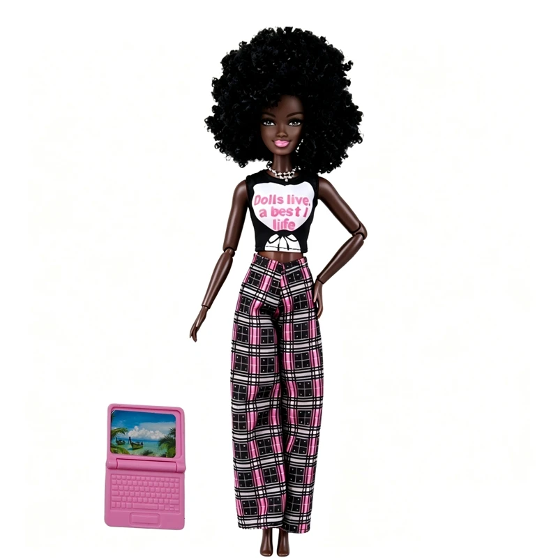 bonecas-pretas-de-115-polegadas-com-articulacoes-moveis-figura-feminina-africana-brinquedos-diy-para-vestir-envio-rapido-presente-de-aniversario-e-natal