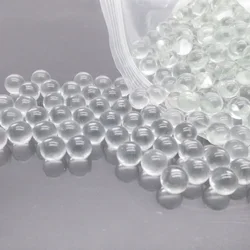 Sfera di vetro 200 pezzi 6mm Palla per fionda Uso potente per il tiro Sfera di vetro solido trasparente Accessori per catapulta da caccia all'aperto