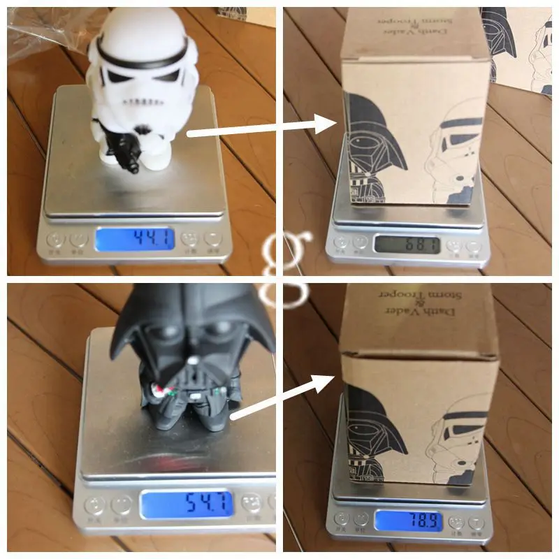 Q-Version Star Wars Black And White Soldiers Toy Handheld Doll Blind Box Desktop Decoration Ornament