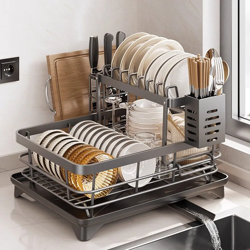 panier-de-vidange-bol-ra-plaque-tasse-organisateur-acier-inoxydable-cuisine-stockage-elfe-porte-ustensiles-moderne-simple-sle-sans-percage