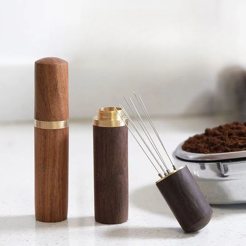 Stainless Steel Coffee Cloth Powder Injection Stirring Dispersion Needle Espresso Powder Blender Coffee Shop Accessories