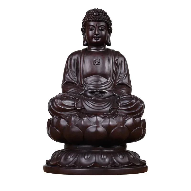 

Solid wood Tathagata Buddha statue statue Modern art sculpture Chinese Buddha Statue Home decoration accessories Lucky statue