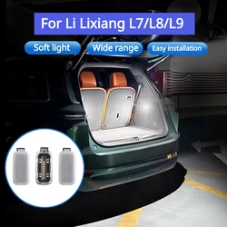 For Li Lixiang L7 L8 L9 2022 2023 Trunk Car LED Lights Tailgate Encamp Lights Interior Modification Accessories
