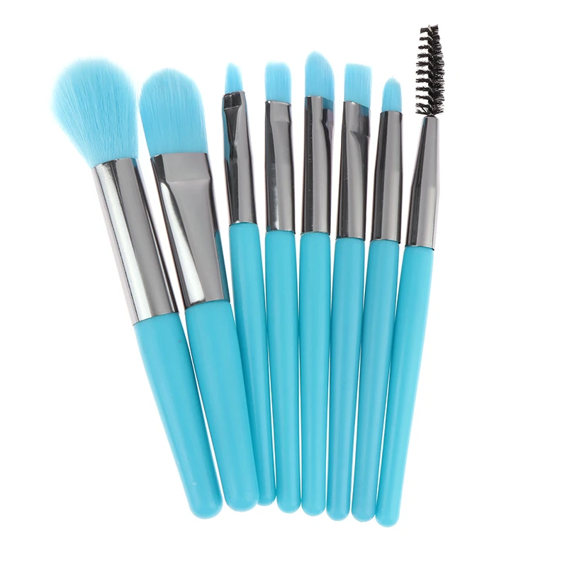 5/12pcs Travel Makeup Brushes Set Easy-taken Mini Makeup Brush Set With Case Mirror Small Complete Function Cosmetic Brushes Kit