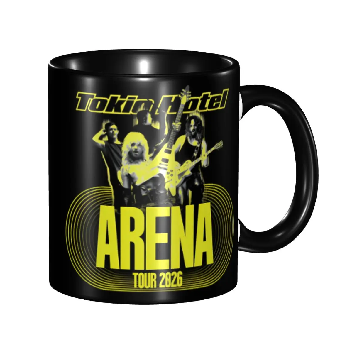 Tazas de Café de Tokio Hotel, Estilo Heavy Metal Pop Rock, Tazas de Cerámica Personalizadas para Leche y Té