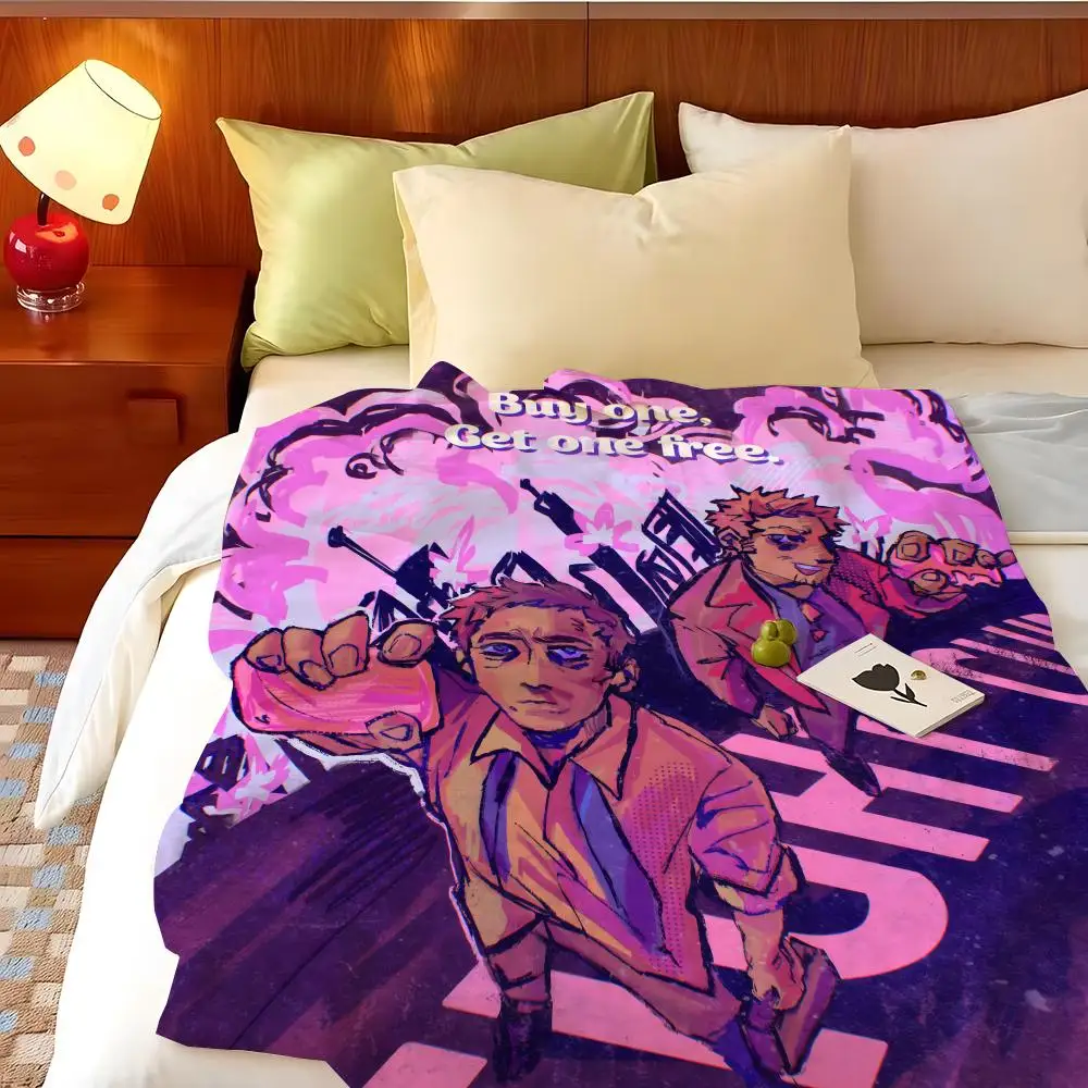 Movie F-Fight C-Club Throw Flannel Throw Blanket, Lightweight Cozy, Durable Washable cute Cool