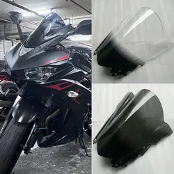 Parabrisas de doble burbuja para motocicleta, deflectores de viento para Yamaha YZFR25, YZF, R25, R3, YZF-R25, R3, 2013 -2016, 2017, 2018