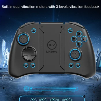 LinYuvo KS33 Wireless Flash 8 Color LED Light Programmable Turbo and Macro Programming for Nentindo Switch/Lite/Oled Joystick