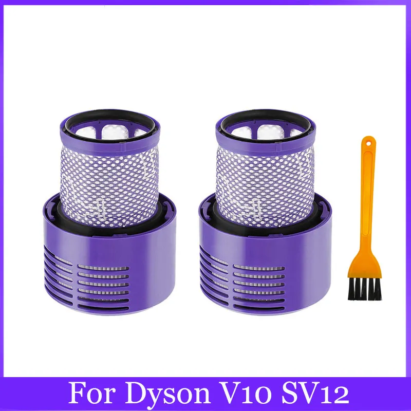 Dyson v10 sv12用サイクロン動物絶対掃除機掃除機アクセサリー洗える交換用フィルターhepaスペアパーツ