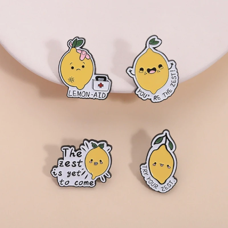 الكرتون الفواكه المينا دبوس الأصالة الفراولة الخوخ الليمون الأفوكادو الفواكه مأدبة حقيبة ظهر للحفلات هدايا مجوهرات اكسسوارات #3