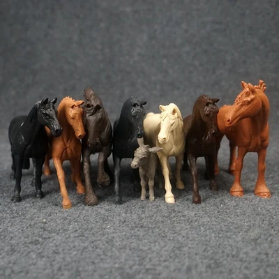 

Friend Mini pet horse donkey figure playing miaoen waiwai Children Gifts