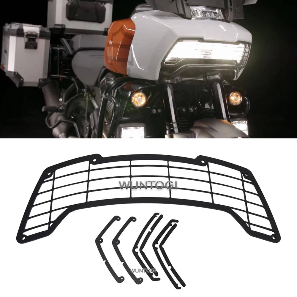 Motorcycle Aluminium Headlight Protector Grille Guard Cover Protection Grill FOR PAN AMERICA 1250 S PA1250 PANAMERICA1250 2021