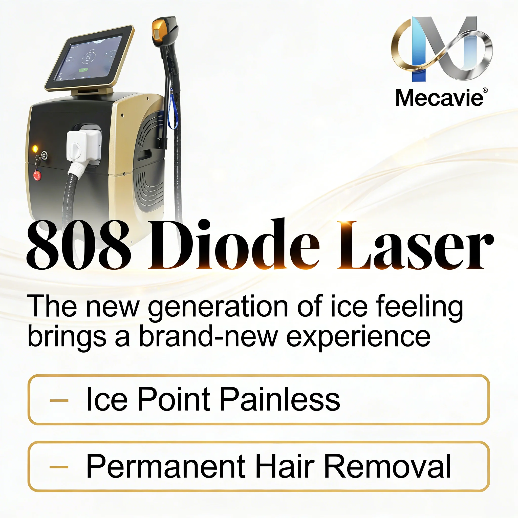 Professional Soprano ICE Titanium 808NM Diode Laser Hair Removal Machine 2026 Portable 4000W Epilator Cost-effective Choice