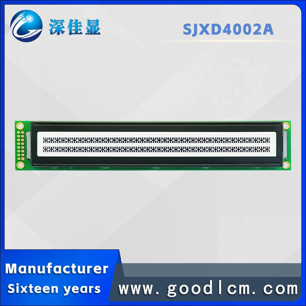 دائم 40*2 خط الروسية LCD نقطية شاشة SJXD4002A التحكم الصناعي أحادية اللون LCM وحدة عرض شخصية شاشة LCD
