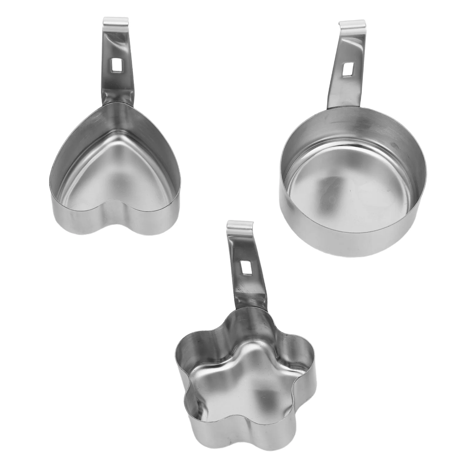 

3pcs Stainless Steel Egg Poacher Mold Round Reusable Nonstick Egg Patty Maker For Air Fryer Stove Oven Breakfast Sandwich