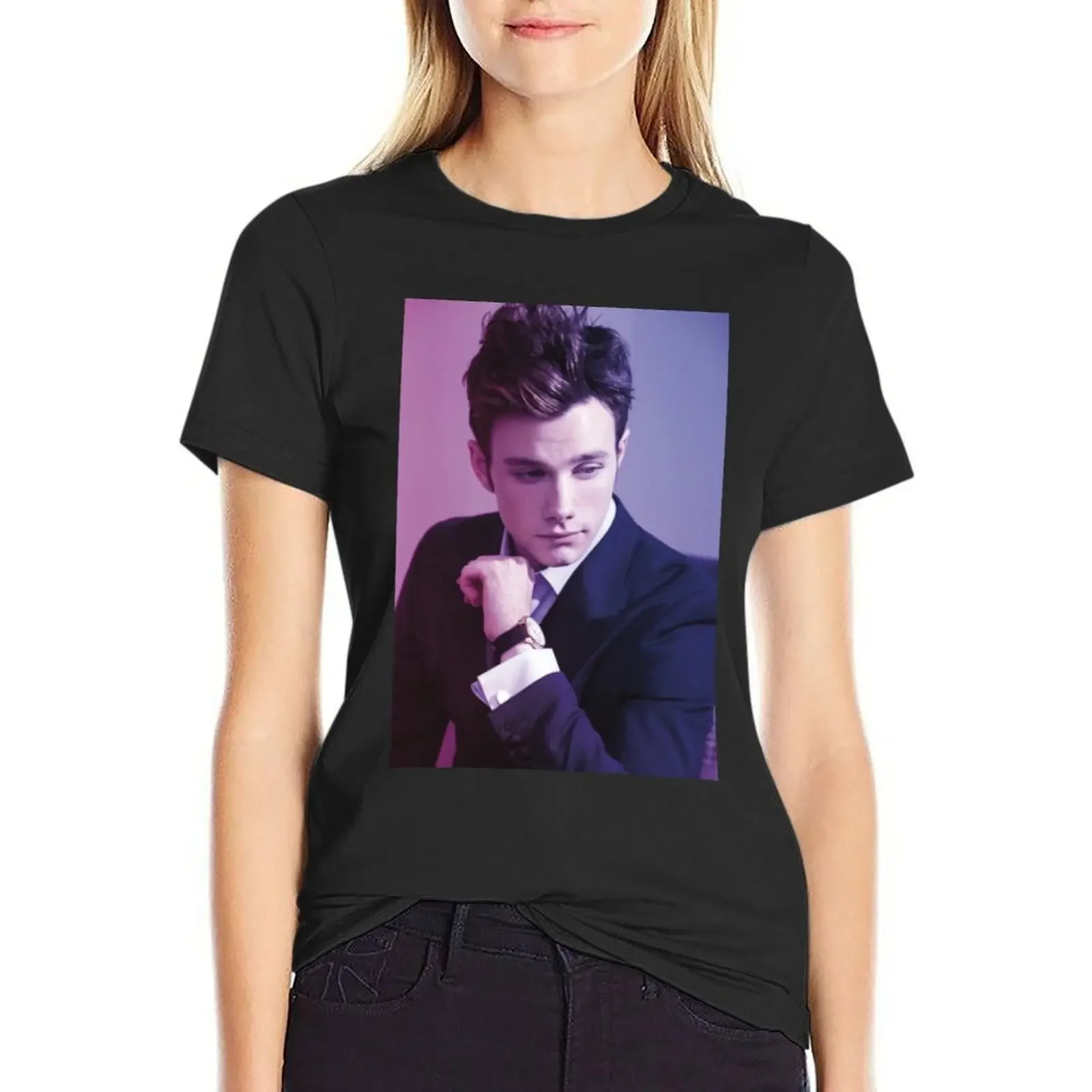 

Chris Colfer T-Shirt cute clothes Blouse shirts graphic tees Women's t-shirt