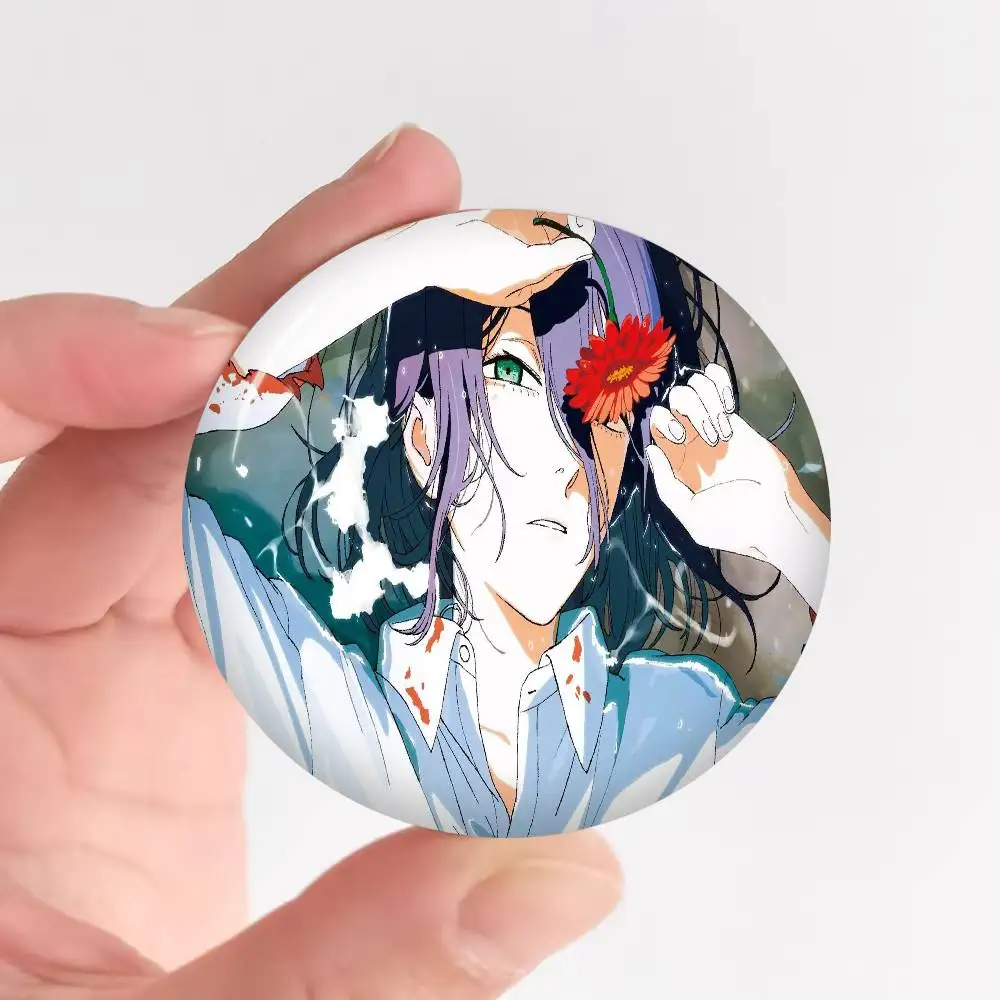 Chainsaw Man The Movie Reze Arc Customizable Soft Button Pin For Women Creative Jewelry Funny Badge Cartoon Lover Hat