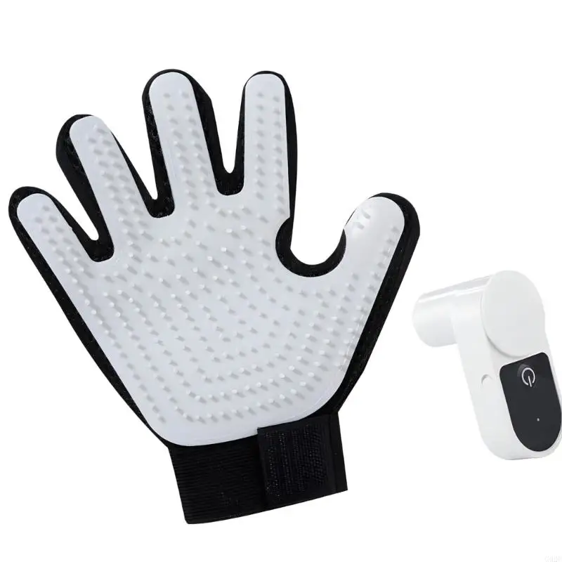 G92C Innovative No Wash Grooming Mitt Captures Shedding Coat