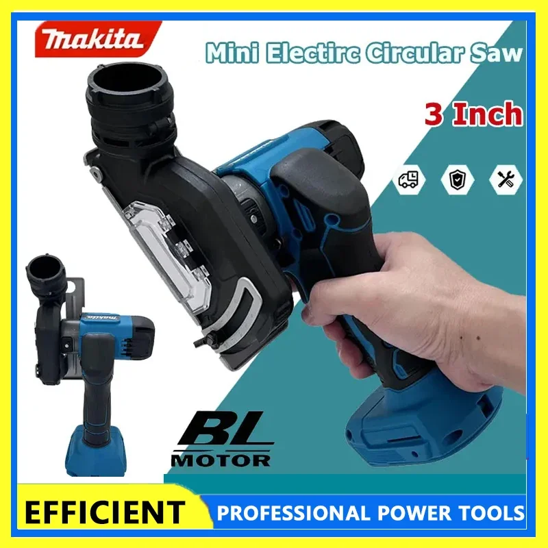 

Makita Cordless Circular Saw, 3 Inch Handheld Angle Grinder Rechargeable Cut Off Tool for Cutting Metal Wood Tile Marble