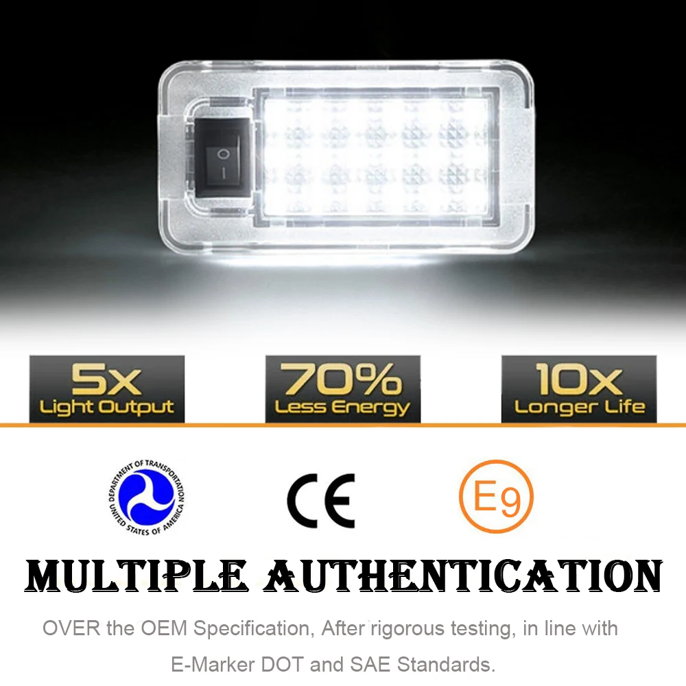 For Toyota RAV4 MK5 XA50 18-22 LED Trunk Cargo Compartment Bed Lights No Error Auto Accessories Scion Highlander Prius Venza