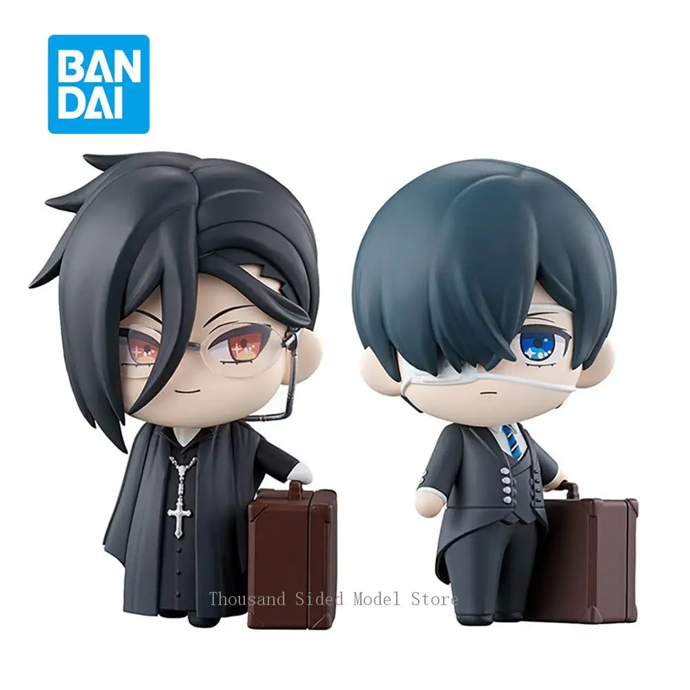 

In Stock Original Bandai tekupiku Black Butler Public School Arc Ciel Phantomhive Sebastian Michaelis 10Cm Action Figure Model