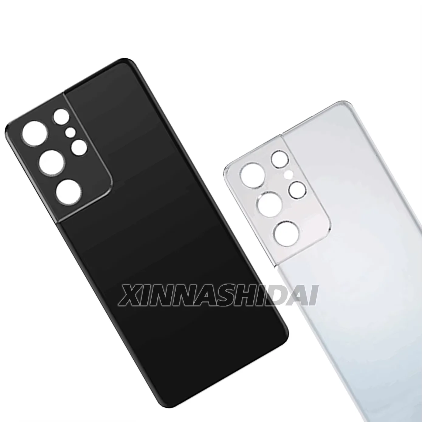 NEU Für Samsung Galaxy S21Ultra SM-G998B SM-G998U Akku-Rückabdeckung Gehäuse-Panel mit Kameraglas – Detail 2