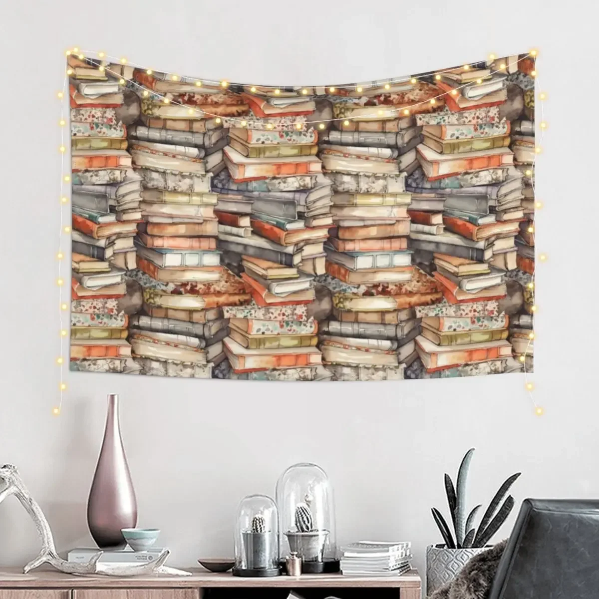 Book Patterns print gifts for book Lover, writer, librarian gifts for book Lover, writer, librarian Tapestry