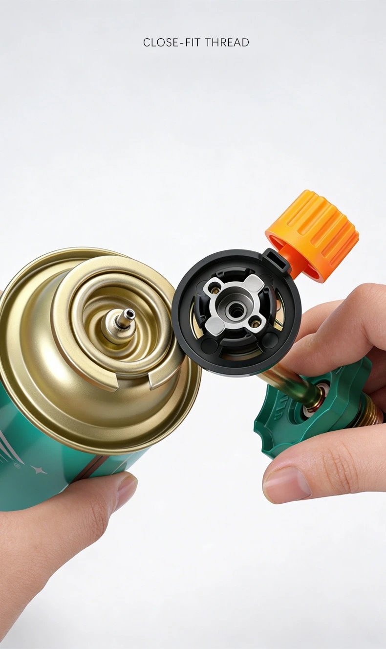 Gasflaschen-Fülladapter mit Steuerventil, tragbarer Ventiladapter zum Nachfüllen von Gasflaschen für Wandern und Camping – Detail 6