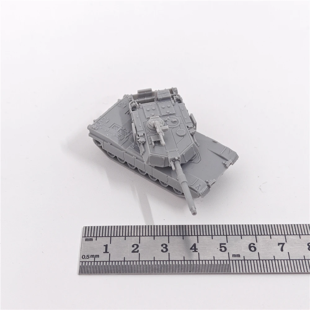 U.S. Army M1A1 Abrams Tank, 3D Printed ,1/144 Scale Mini Tank Model,Resin,Paintable