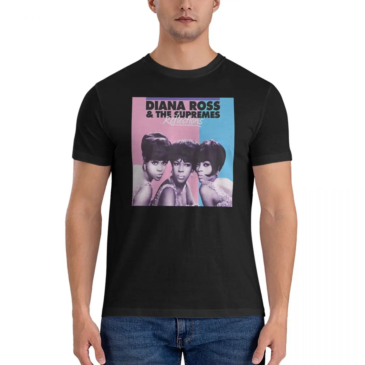 Diana Ross T-Shirts Men The S-Supremes Amazing Pure Cotton Tee Shirt O Neck Short Sleeve T Shirt Gift Idea Clothes