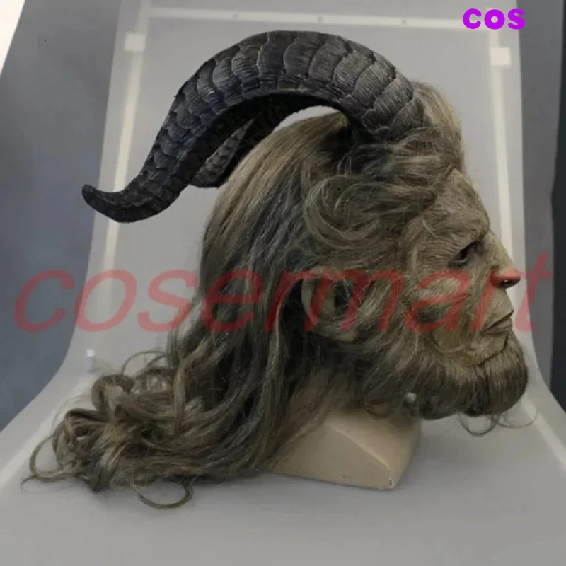 コスプレ美女と野獣アダム王子コスプレマスクコスホラーマスクハロウィーンパーティーラテックスヘルメット人気映画2017