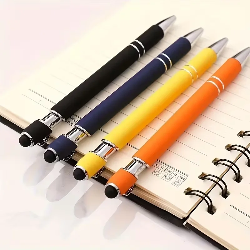 11-piece metal ballpoint pen set with 