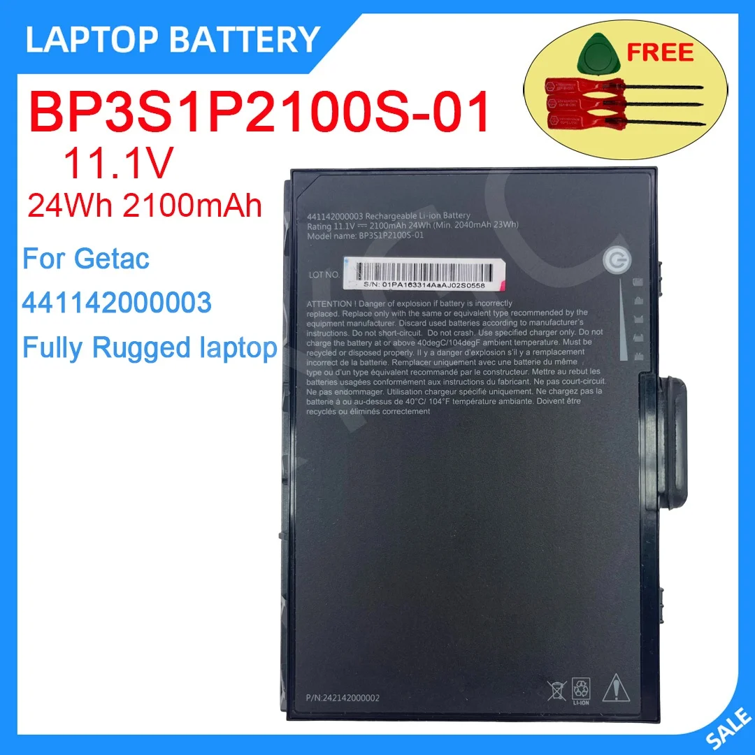 New Laptop Battery BP3S1P2100S-01 11.1V 24Wh 2100mAh High Quality For Getac 441142000003 Fully Rugged laptop