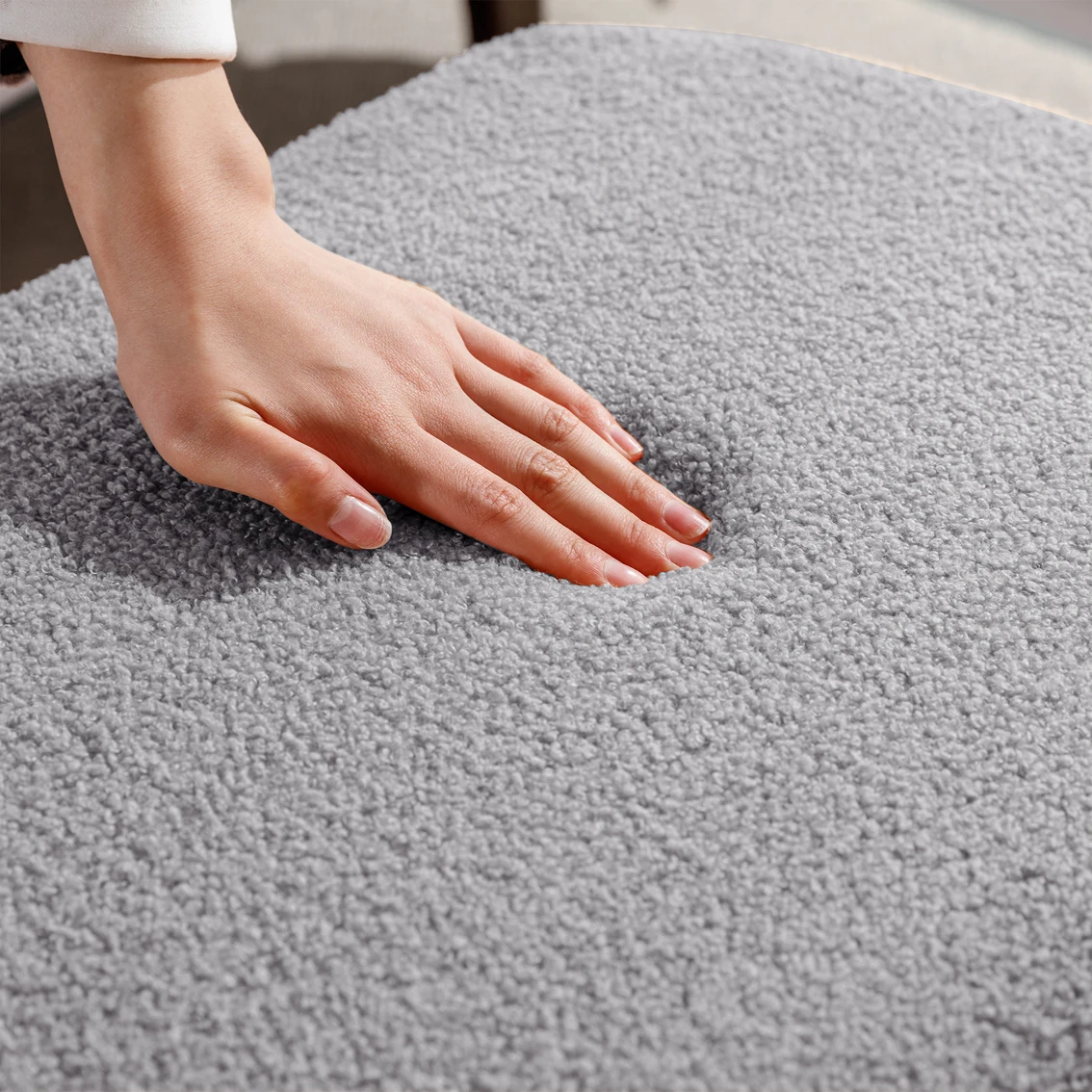 Upholstered Ottoman Storage Bench Padded Entryway Seating with Hidden Storage