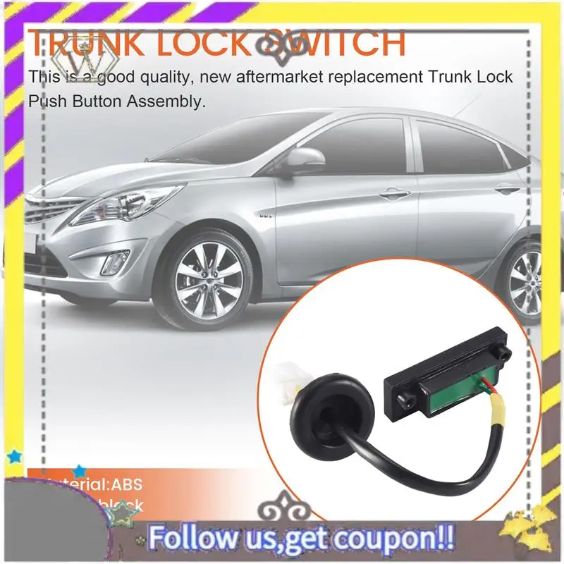 ABXV-For Hyundai Verna SOLARIS 2010-2016 Hatchback Rear Trunk Release Starter Switch Button 81260-1R000 812601W220