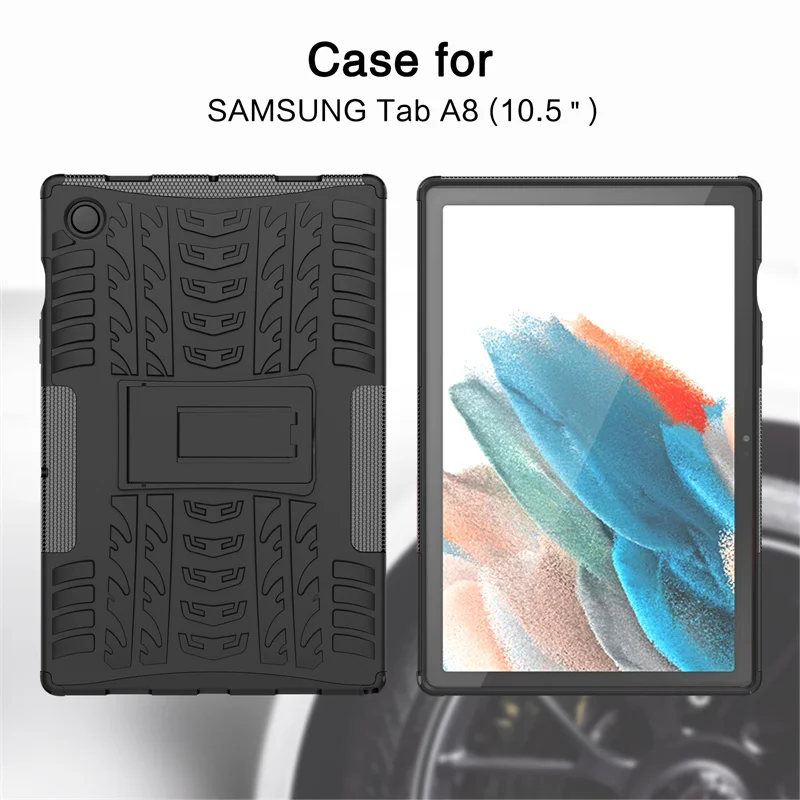 Coque de protection antichoc pour enfants, étui de 10.5 pouces pour Samsung Galaxy Tab A8 10.5 SM-X200 X205 X200 X205, tablette TPU + PC