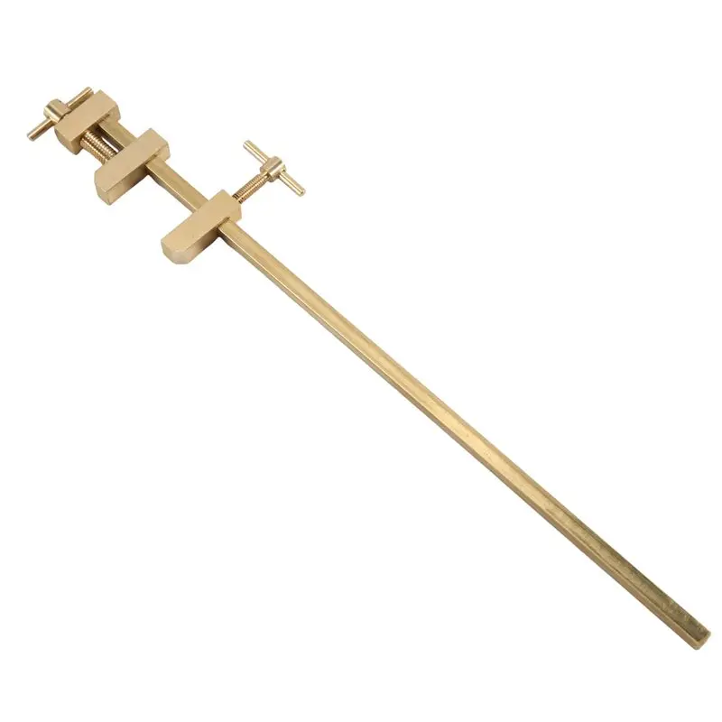 ABWZ-Brass Parallel Clamp Woodworking, Fast Fixed Clip Splicing Board Wood Clamp Positioning Panel Auxiliary Fixture 24Cm