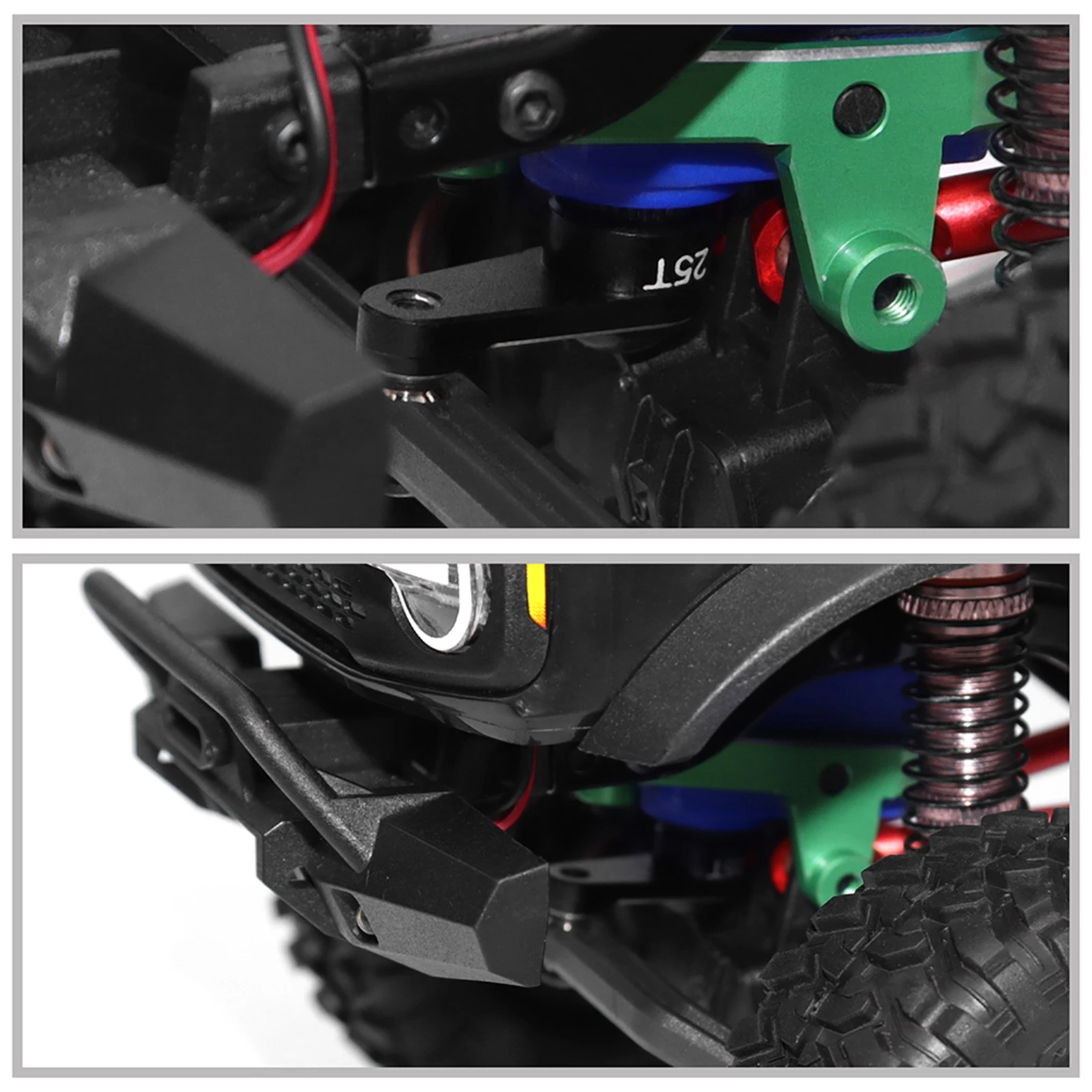 แขนเซอร์โวโลหะสำหรับเปลี่ยน 25T สำหรับรถบังคับวิทยุ 1/18 TRX4M RC Crawler