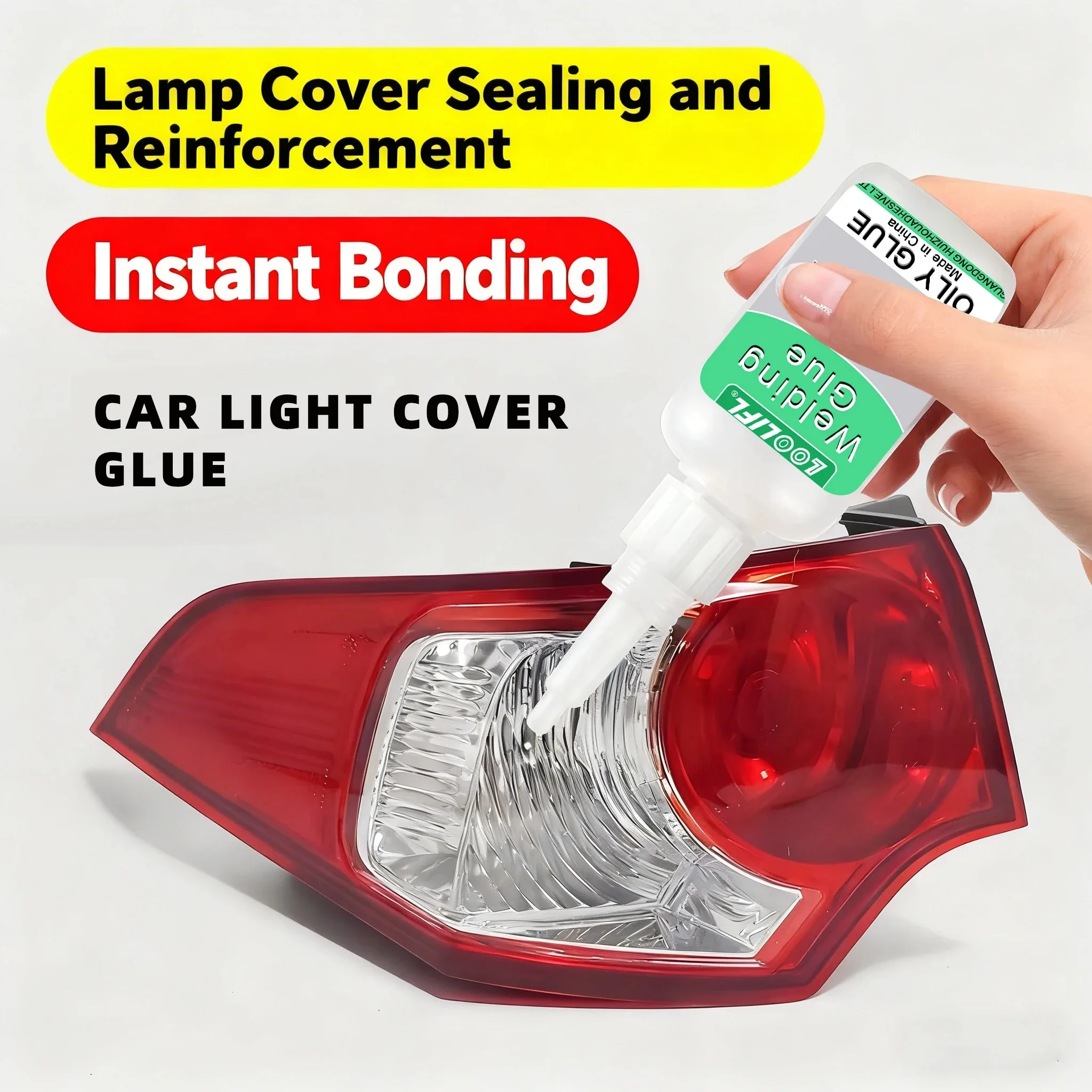 50 Grams of LOOLIFL Oil-Based Welding Adhesive, Comes with 2 Extension Nozzles—This Is a Fast-Drying, Clear Plastic Repair Adhesive Suitable for ABS, PVC, Acrylic, Nylon, PU, as Well as Hard Plastic Toys, Pipes, and Models