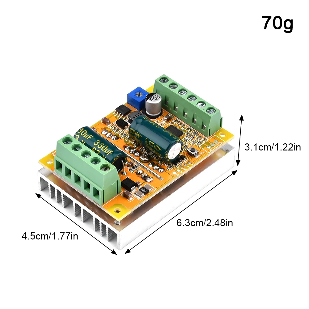 Upgrade BLDC 5-50V 380W Three-phase DC Brushless Hallless Motor Controller Brushless Motor ESC Driver Board PLC ZS-X11F V3