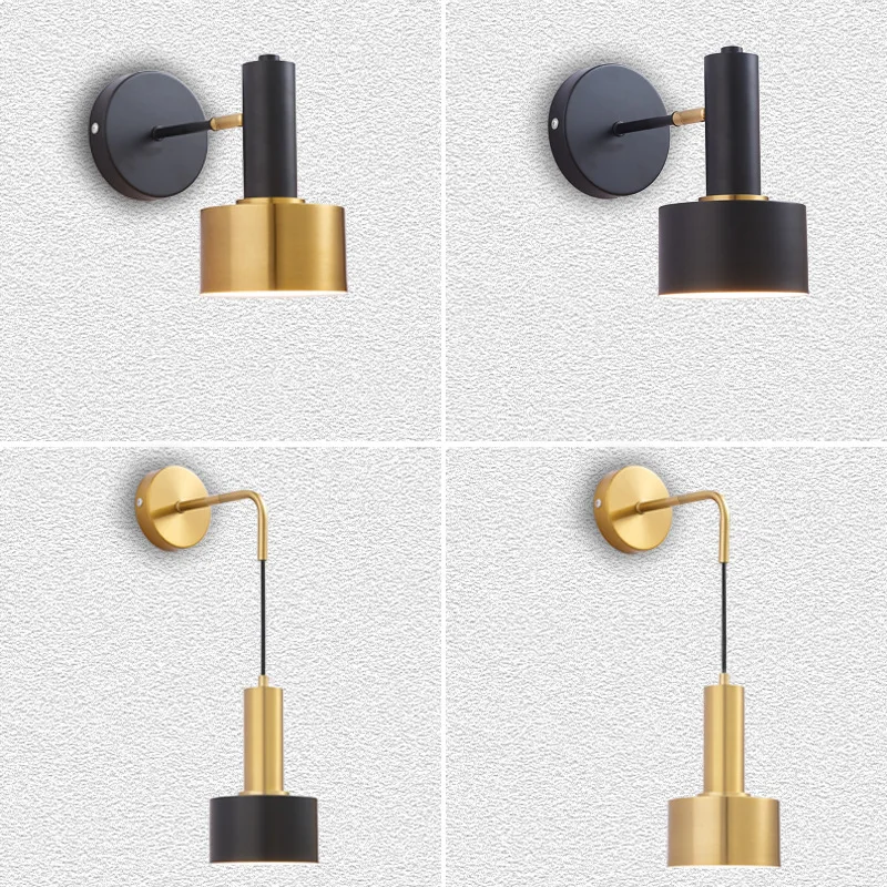 

Nordic Modern Wall Lamp Beside Bedroom Adjustable Angle LED Wall Lights Fixtures Living Room Stair Lights Entrance Lighting