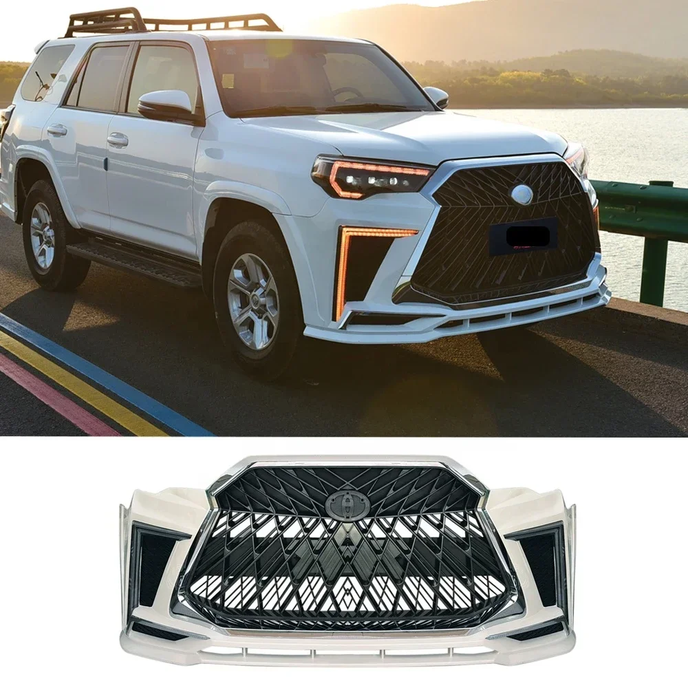 car bumper for 2012-2022  4Runner to  style front bumper rear bumper headlight taillight pp material customcustom