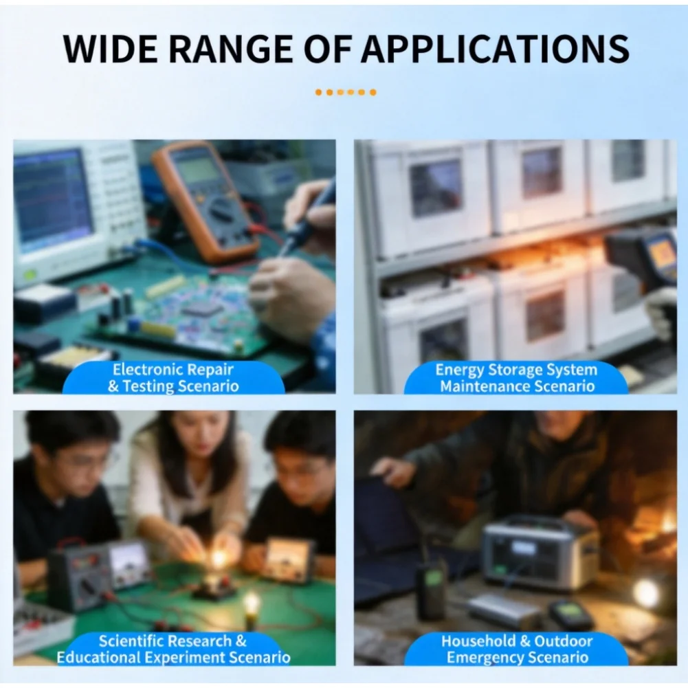For Battery Diagnostics Capacity Tester Customizable Settings Battery Tester LCD Battery Tester Lithium Iron Phosphate Support