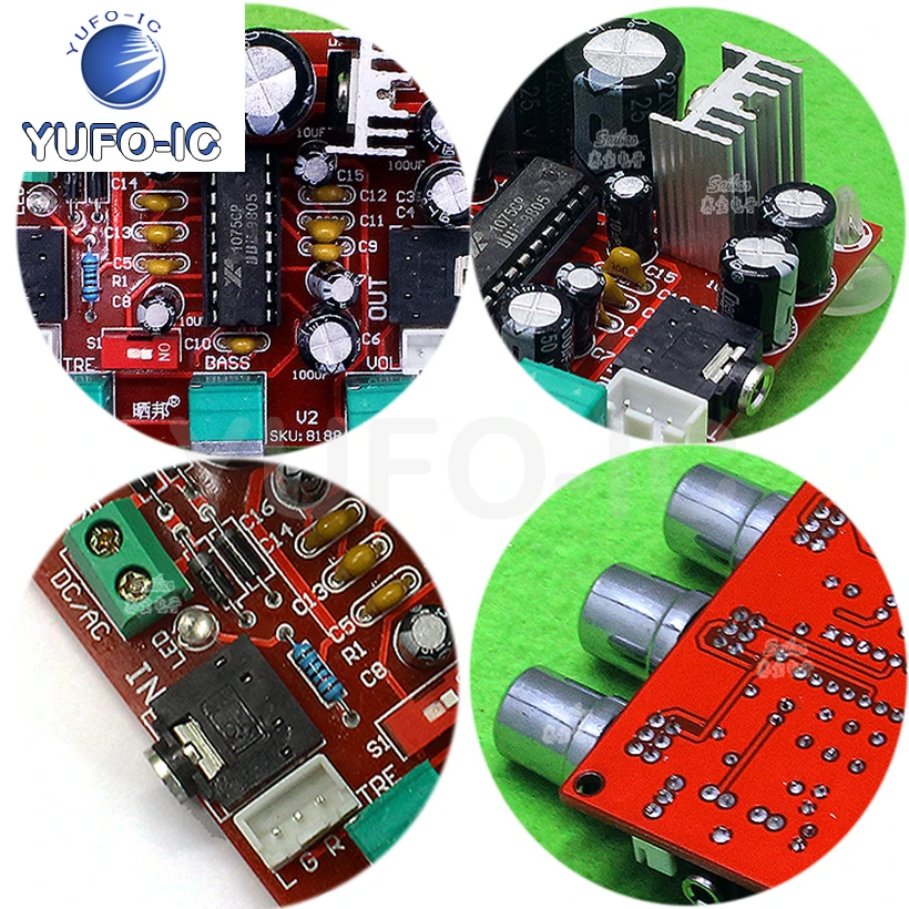 2pcs XH-M151 Front-Stage Audio Board BBE Digital Audio Board Audio Processor Front-Stage Amplifier Board Front-Amplification