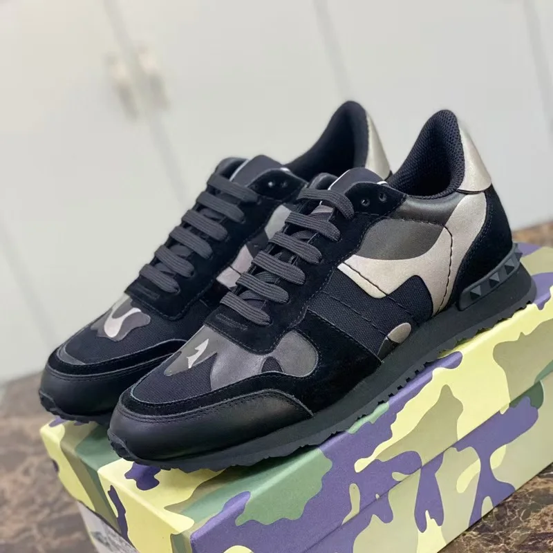 

New V fashion camouflage sneakers for men, mesh breathable soft-soled casual shoes, comfortable and versatile travel shoes