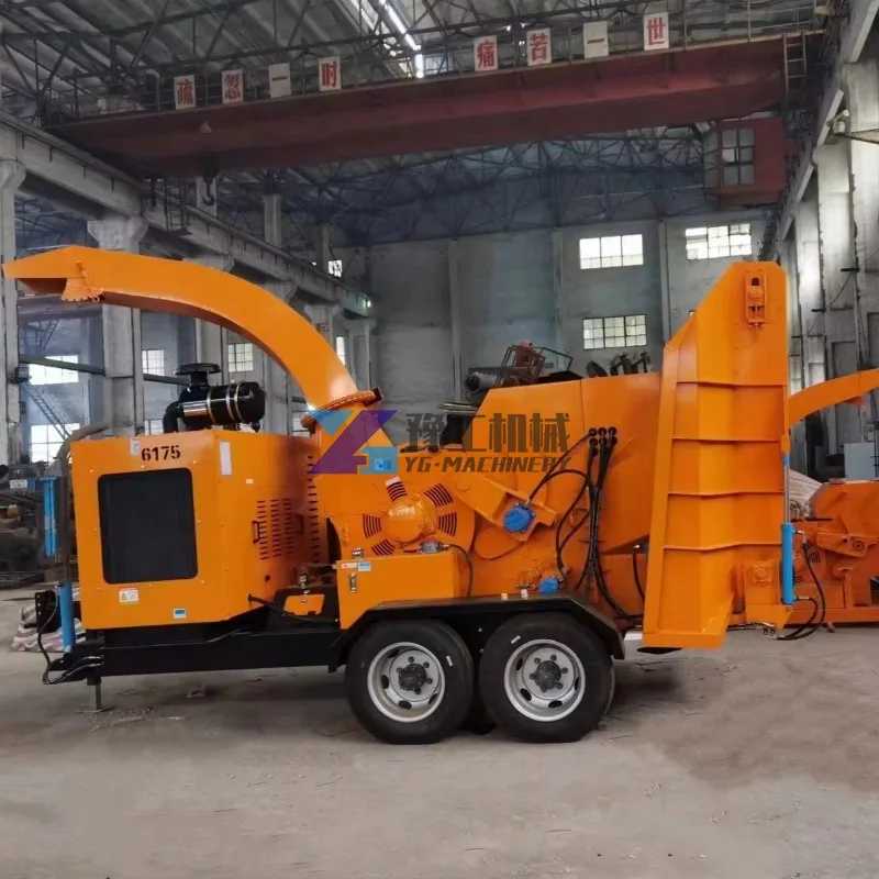 Factory Price Wood Crusher Machine Making Sawdust for Gasoline Wood Branch Crusher Bio Wood Chipper Shredder